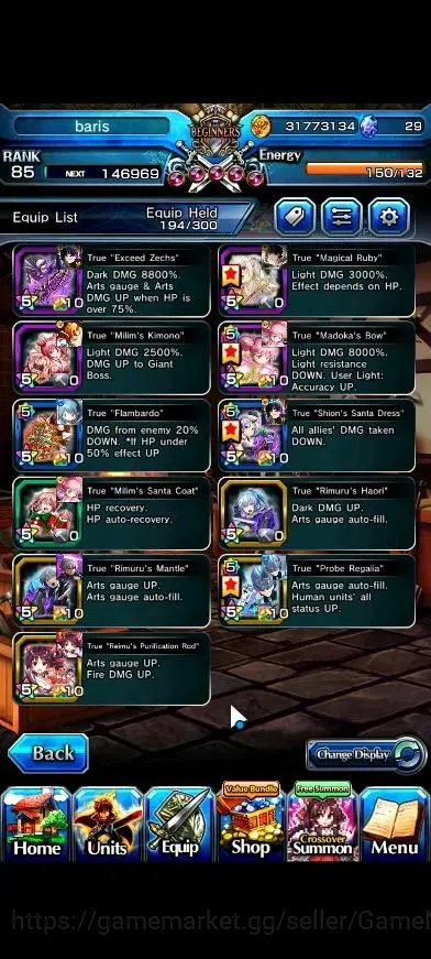 Grand Summoners Accounts Global|Rank 85|18 Ascend+7 TW|(Inumuta,Chloe,S Chl image 6