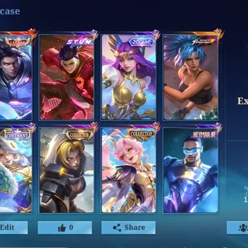 Mobile Legends: Bang Bang Accounts Collector Global|138H 393S|Exalted|Legend Alucard|KOF Karina|Collector 10TH Layla|Neymar