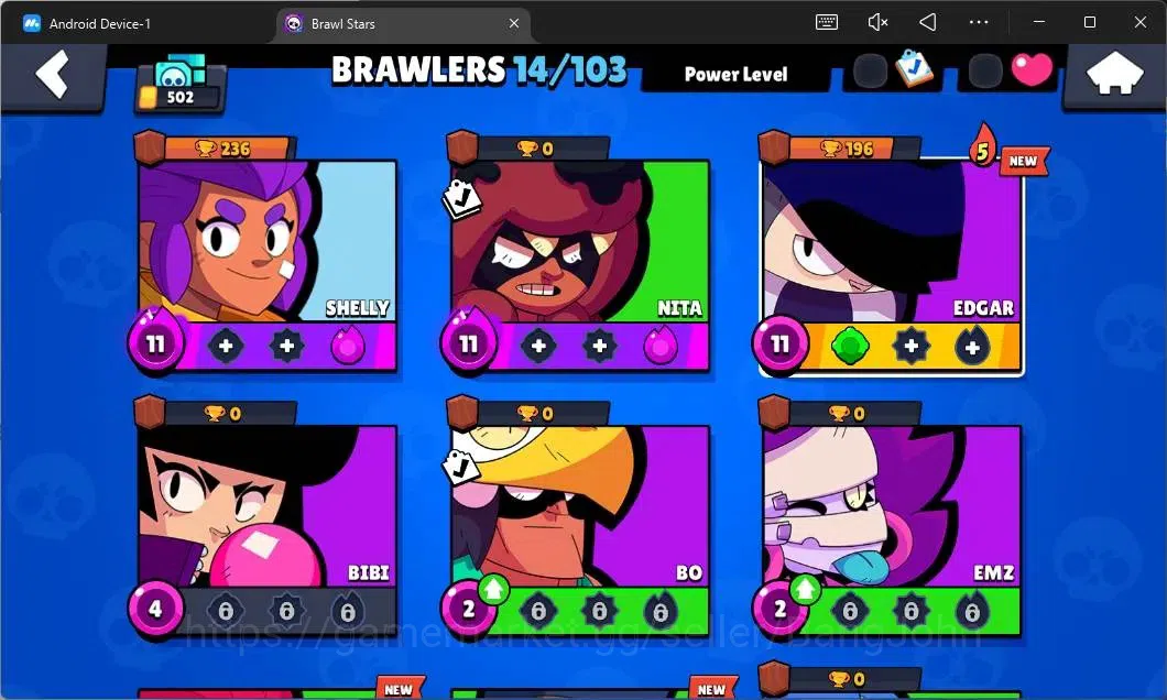 Brawl Stars Accounts Global|502 Thropy|14 Brawler|2 Max Hypercharge(She image 5