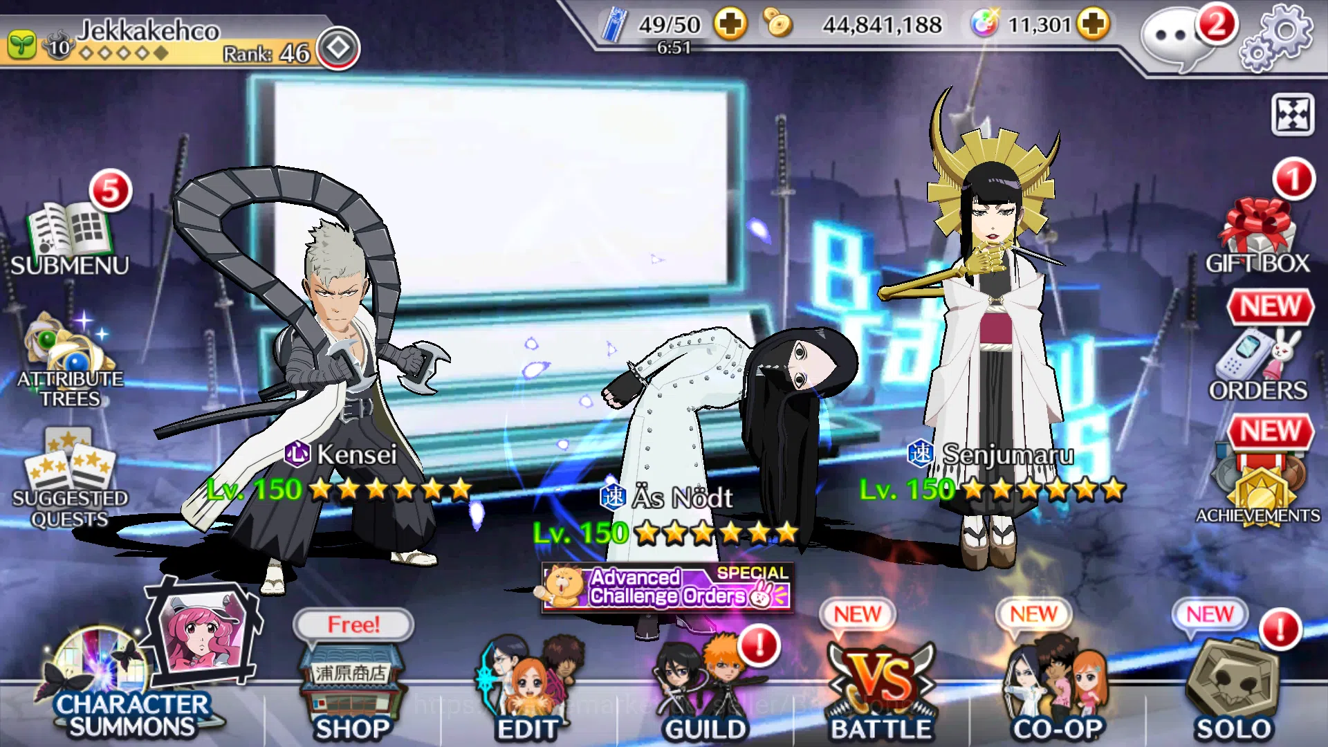 Bleach: Brave Souls Others GLOBAL]11K Orb+Fresh All Story|AsNodtTYBW25,Senjum image 1