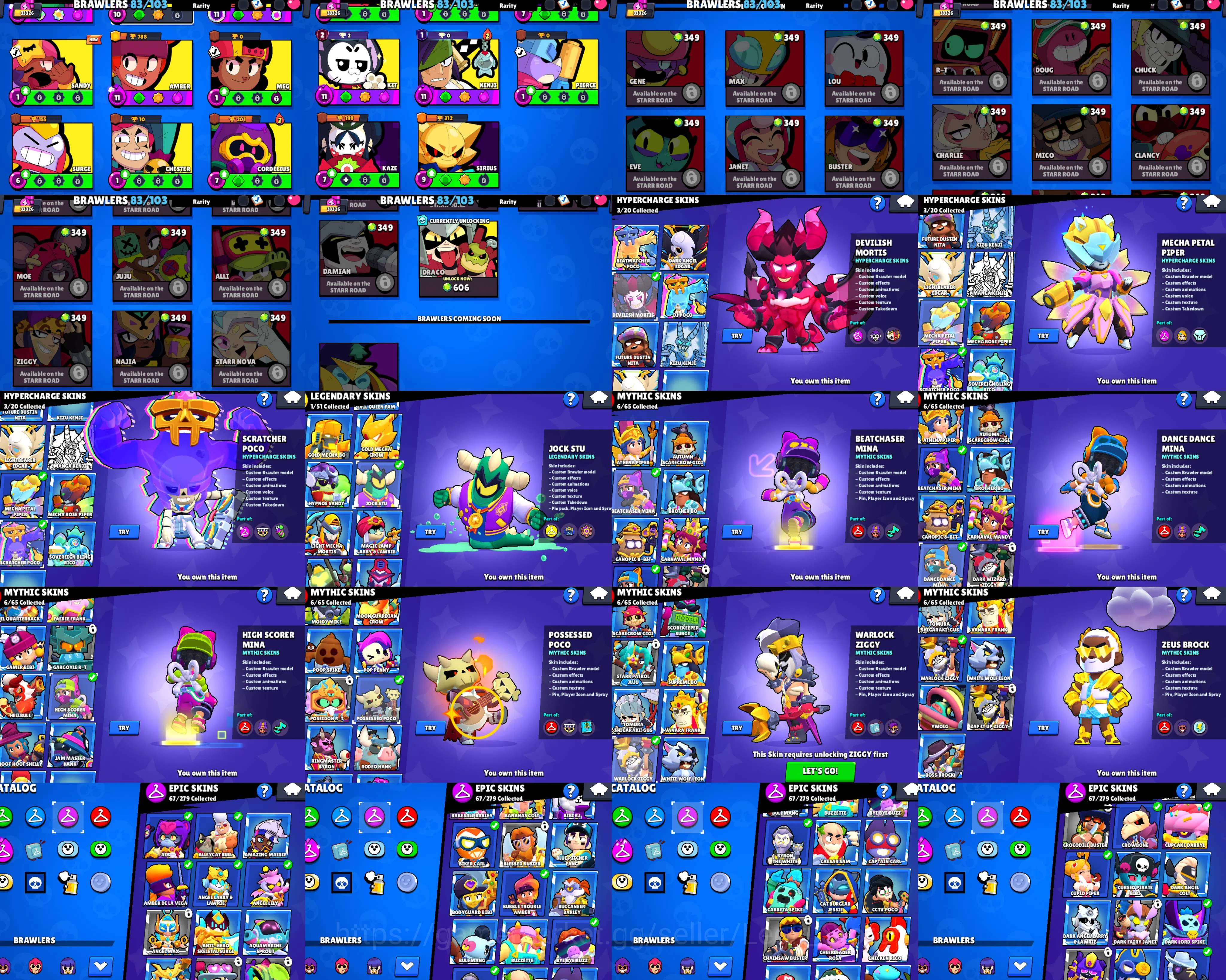 Brawl Stars Accounts MECHA PETAL PIPER | 2-2 lvl PRESTIGE | DEVILISH MO image 5