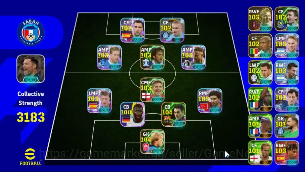 eFootball Accounts Legends & Iconic Players Android|8 Epic(Albert Ferrer,Steven Gerrard,Oliver Kahn,Dirk Kuyt)|Show Time 1