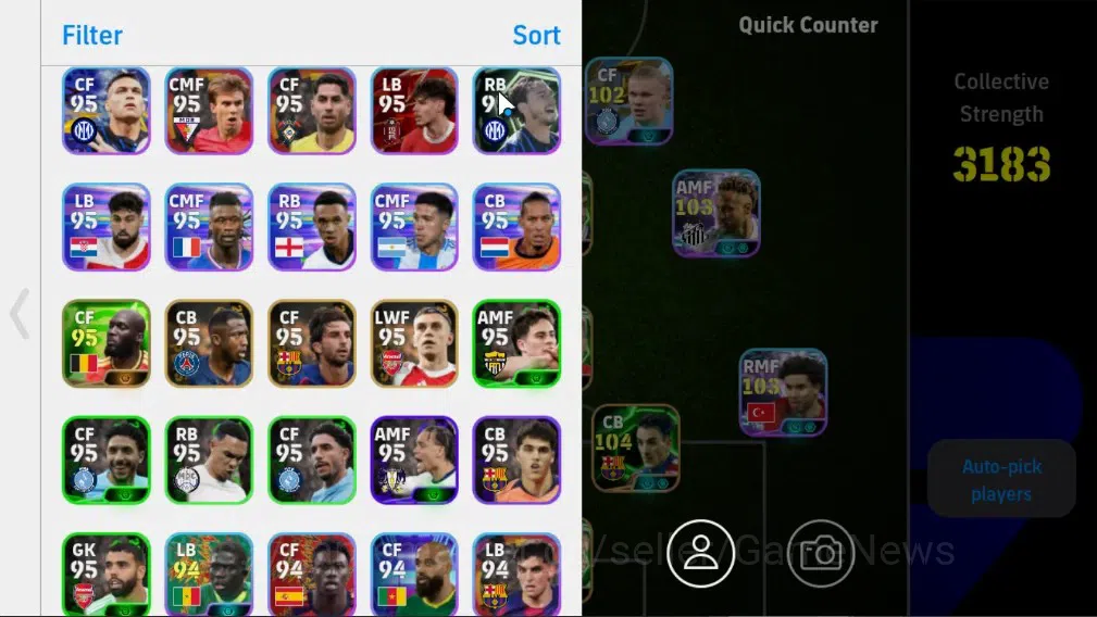 eFootball Accounts Legends & Iconic Players Android|8 Epic(Albert Ferrer,Steven Gerrard,Oliver Kahn,Dirk Kuyt)|Show Time 3