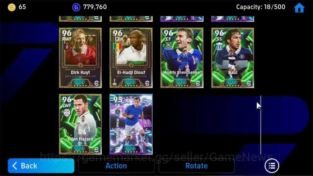 eFootball Accounts Legends & Iconic Players Android|8 Epic(Albert Ferrer,Steven Gerrard,Oliver Kahn,Dirk Kuyt)|Show Time 7