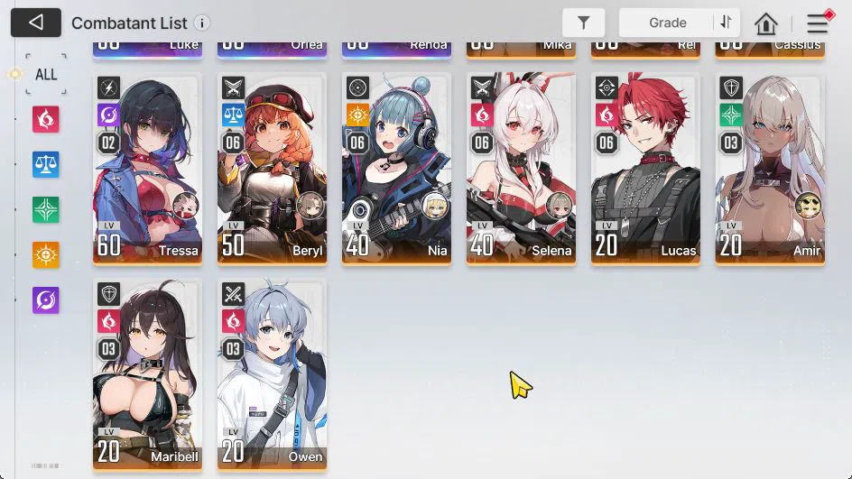 Chaos Zero Nightmare Accounts ASIA|Lv 54|9 SSR [(SerenielM1,Yuki)+Sign,HaruM1,KayronM3,RinM1,LukeM1,Khalipe,Orlea,Renoa]+21 4