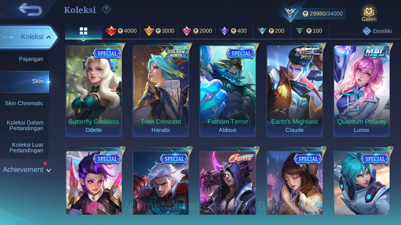 Mobile Legends: Bang Bang Accounts Hero 89 Skin 125 | Prime Claude | Lightborn Harith image 10