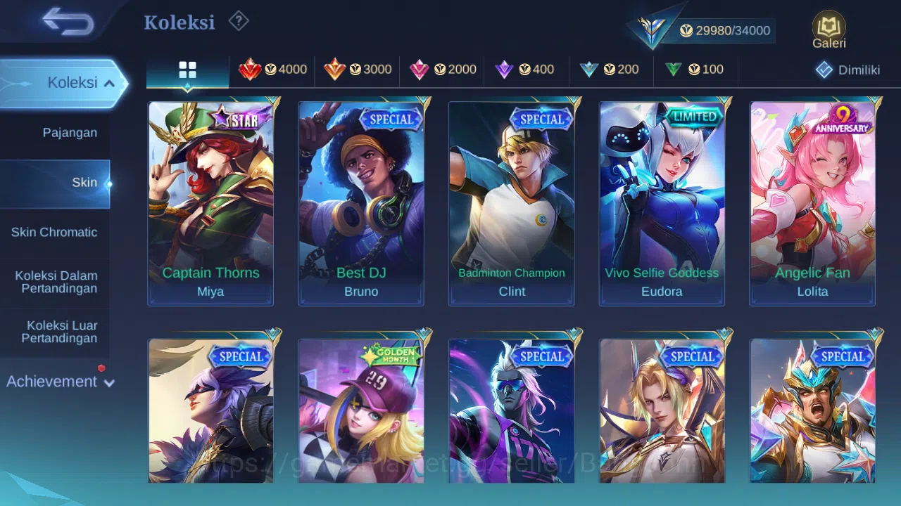 Mobile Legends: Bang Bang Accounts Hero 89 Skin 125 | Prime Claude | Lightborn Harith image 11
