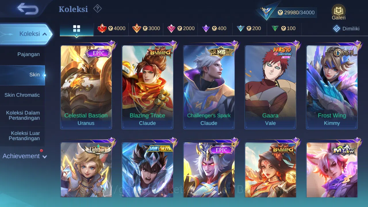 Mobile Legends: Bang Bang Accounts Hero 89 Skin 125 | Prime Claude | Lightborn Harith image 13