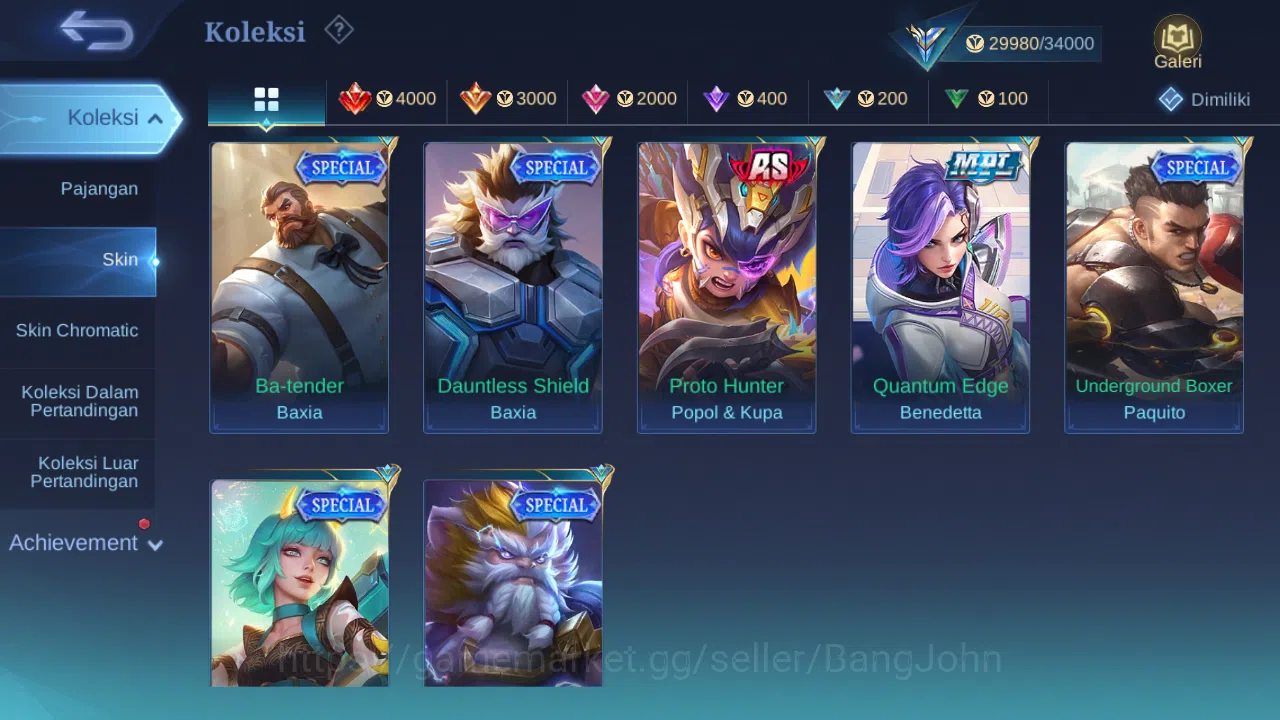 Mobile Legends: Bang Bang Accounts Hero 89 Skin 125 | Prime Claude | Lightborn Harith image 9
