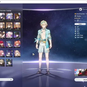 Honkai Star Rail Accounts Others Asia|TL 46|5 Limited|Aventurine Waveflair,Ashveil,Robin,Archer & Yunli|Male