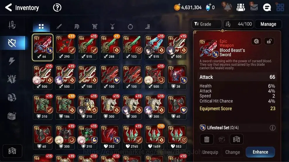 Epic Seven Accounts High-End Global Unverif | 3 ML(BArunka,MAKen,FCecilia)|PoH+Bless ON|Stigma 63K|Gold 4.6M |Log 12