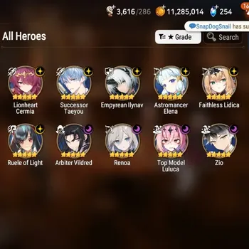 Epic Seven Accounts High-End GLOBAL UnVerif|NewEra|10 ML(Zio,Renoa,AB Vildred,Ruele,etc)+Haru+Art,Setsuka,Estelle,Etc|AUTO