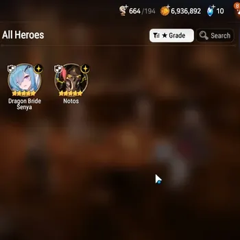Epic Seven Accounts Starter GLOBAL UnVerif|New Era|2 ML(Notos,DB Senya)+Lidica,Tenebria,Fenne,Iseria,Landy|Poh ON|Abys F