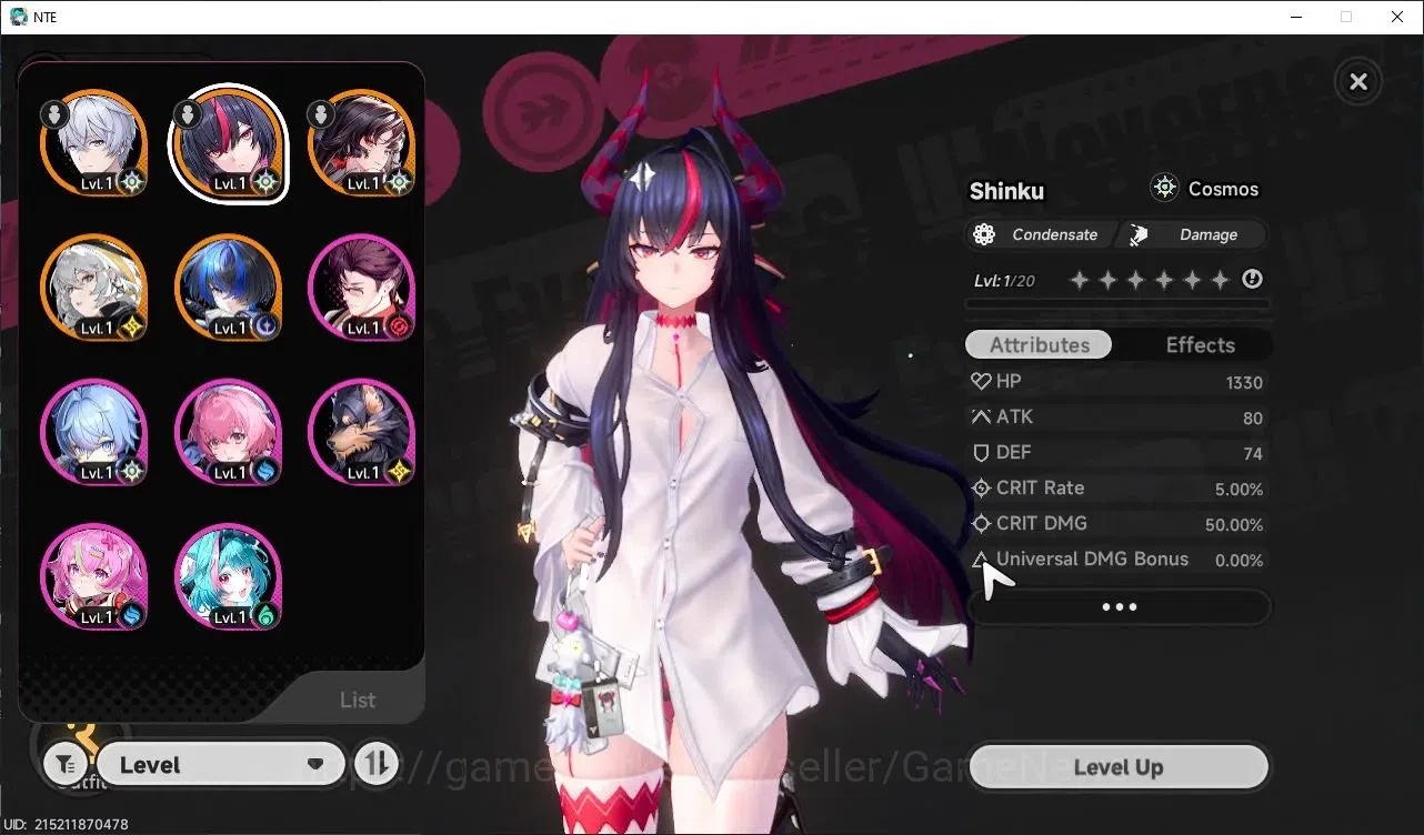 Neverness to Everness Accounts GLOBAL SEA|HL 3|4 S-Class 1 Limit(Shinku,Hathor,Hatori,Dafodil)+6 1