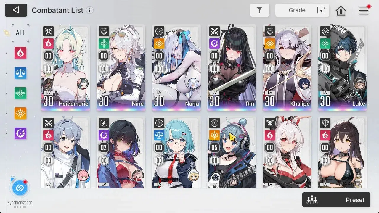 Chaos Zero Nightmare Accounts GLOBAL Lv 31|6 SSR[Heidemari,Nine,Narja+Sign,Khali image 4