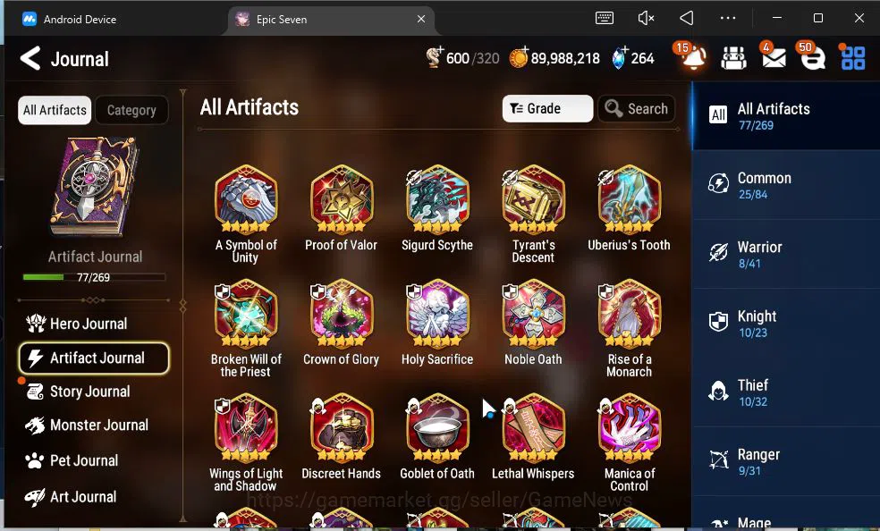 Epic Seven Accounts ASIA Verif|New Era|9 ML (Notos,NM Luna,LOT Scales, image 10