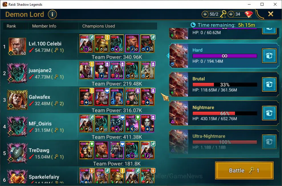 Raid: Shadow Legends Accounts Lv47 1,4M Power|1 Mythic(Androc)|31 Legend(Ninja,A image 3