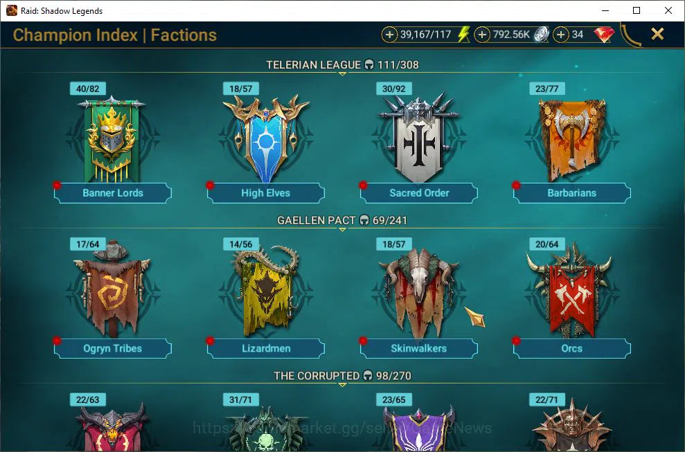 Raid: Shadow Legends Accounts Lv47 1,4M Power|1 Mythic(Androc)|31 Legend(Ninja,A image 6