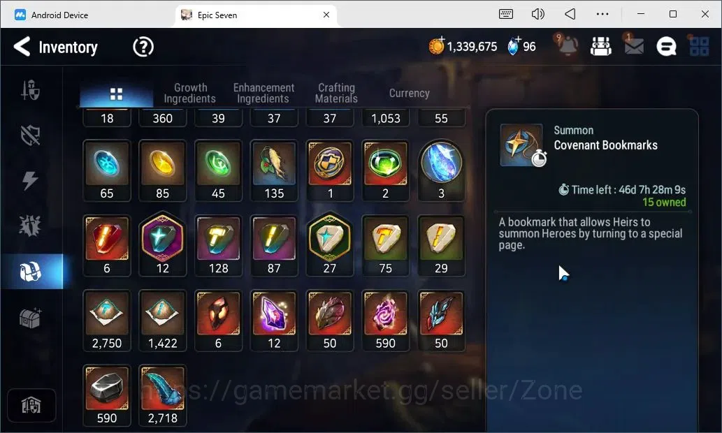 Epic Seven Accounts Starter Global Unverif|5 Moonlight 5★ :BA, LCB, SNY, TML|Rank 58|Starter|Stove(ES786Z) 15
