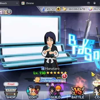 Bleach: Brave Souls Accounts Mid-Tier Global |8K BP+20K Orb|Mid Game|33 total Summon Ticket|Robert TYBW24|Hanataro