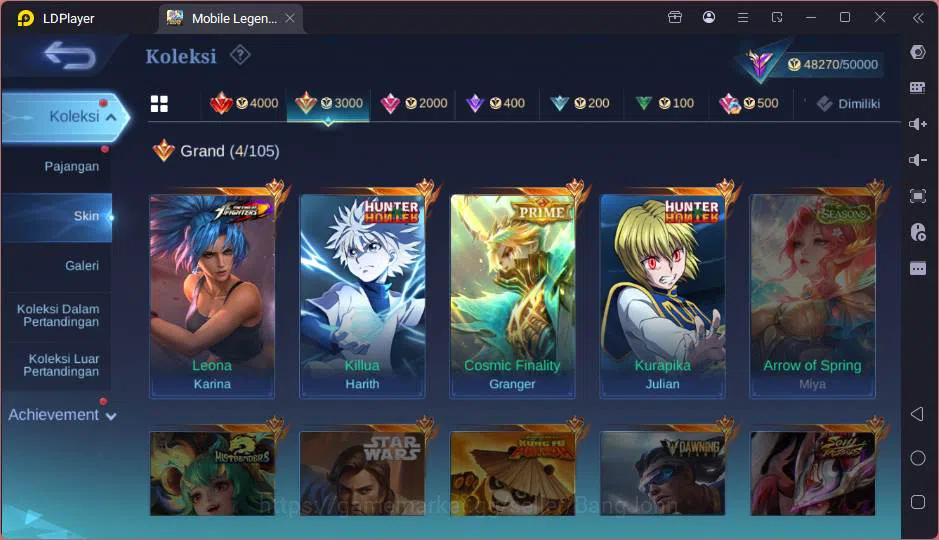 Mobile Legends: Bang Bang Accounts GLOBAL|Hero 74|Skin 150|HxH Harith+Julian,Prime Gr image 19