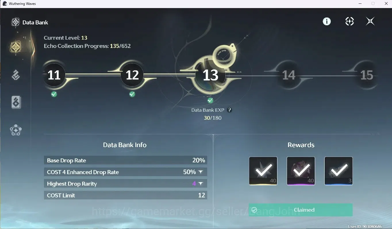 Wuthering Waves Accounts SEA|UL 34|Rank 4|3 Limited Char [Phrolova+Sign,Roc image 6