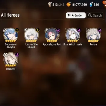 Epic Seven Accounts High-End Global UnVerif|Mor 27|6 ML(Lotscales,Har Seti,Renoa,etc)+Afs Flan,Aubade,Landy,Etc|Poh+Bless