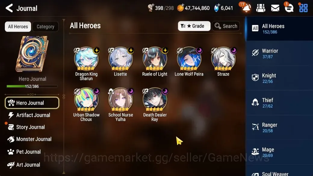 Epic Seven Accounts Starter GLOBAL UnVerif|New Era| 8 ML (Lisette,SN Yulha,Ruele,Straze,etc)+Hecate,Aram,Ivana,Etc|109K 1