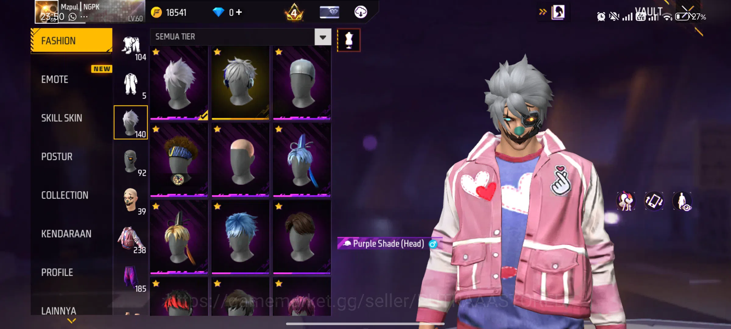 Free Fire Accounts FOR INDONESIA - BUNDLE BERUBAH -  MAX 1 - BUNDLE NARUTO - akun free fire murah dan bagus - dana pelajar 4