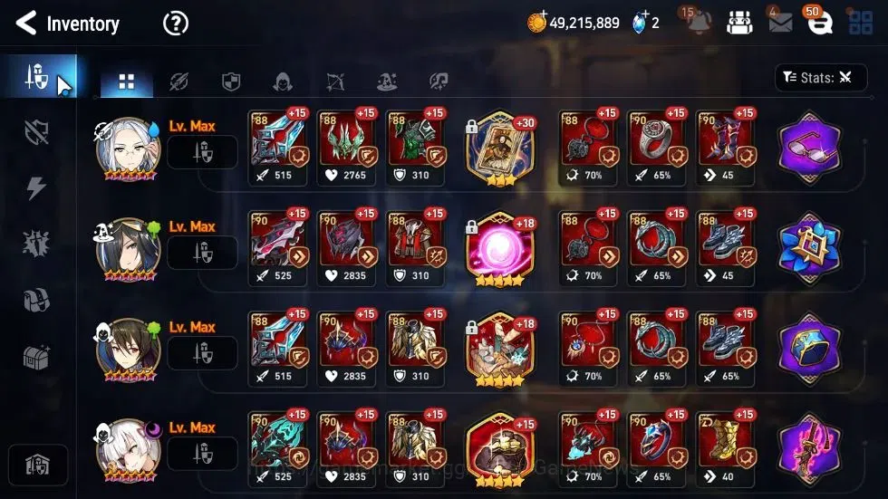 Epic Seven Accounts ASIA|29 ML(LOTScales,BArunka,Har setti,NM Luna,Etc image 16