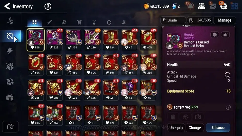 Epic Seven Accounts ASIA|29 ML(LOTScales,BArunka,Har setti,NM Luna,Etc image 17