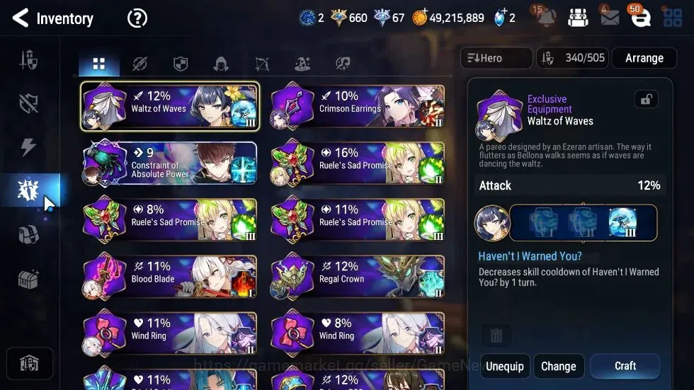 Epic Seven Accounts ASIA|29 ML(LOTScales,BArunka,Har setti,NM Luna,Etc image 19