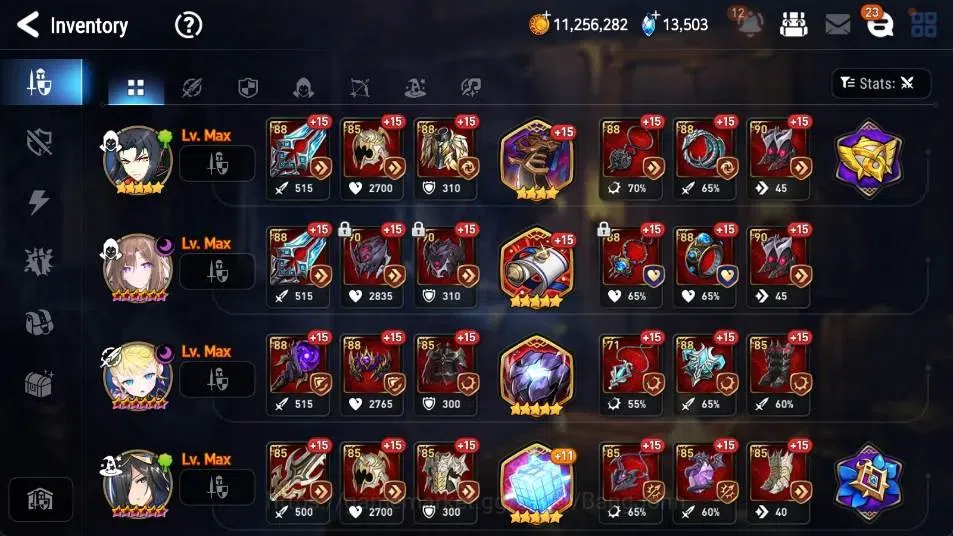 Epic Seven Accounts High-End Global Unverif | 15 ML(Straze,DB Senya,LR Krau,SE Celine,LC Bellona,Etc.)|SS 13.5K|Gold 16