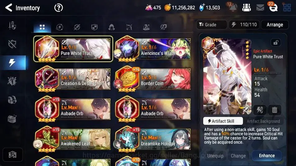 Epic Seven Accounts High-End Global Unverif | 15 ML(Straze,DB Senya,LR Krau,SE Celine,LC Bellona,Etc.)|SS 13.5K|Gold 18