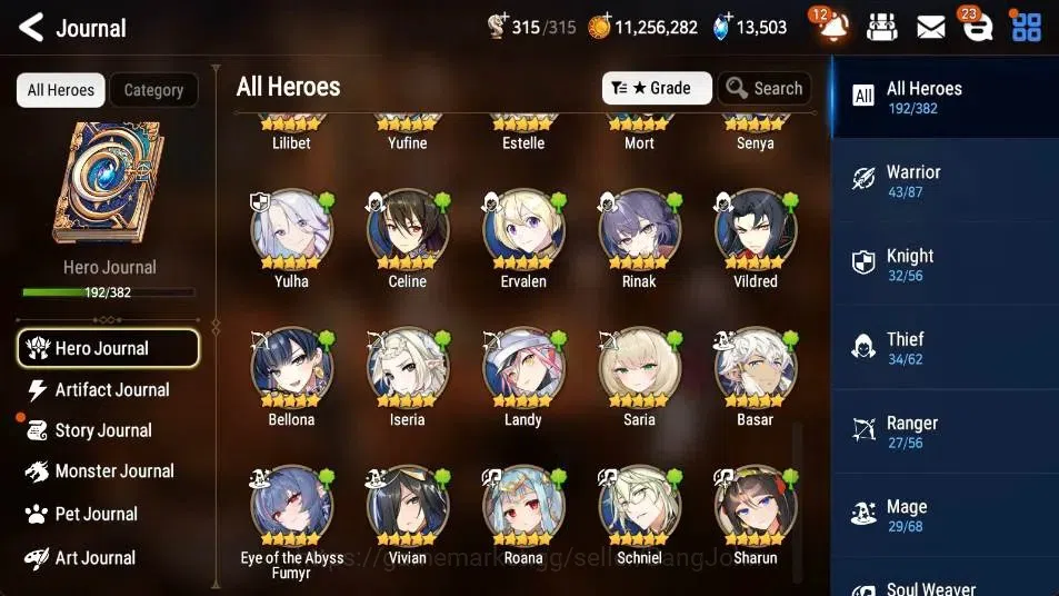 Epic Seven Accounts High-End Global Unverif | 15 ML(Straze,DB Senya,LR Krau,SE Celine,LC Bellona,Etc.)|SS 13.5K|Gold 8