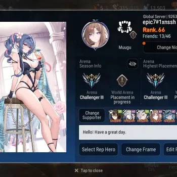 Epic Seven Accounts High-End Global Unverif | 15 ML(Straze,DB Senya,LR Krau,SE Celine,LC Bellona,Etc.)|SS 13.5K|Gold