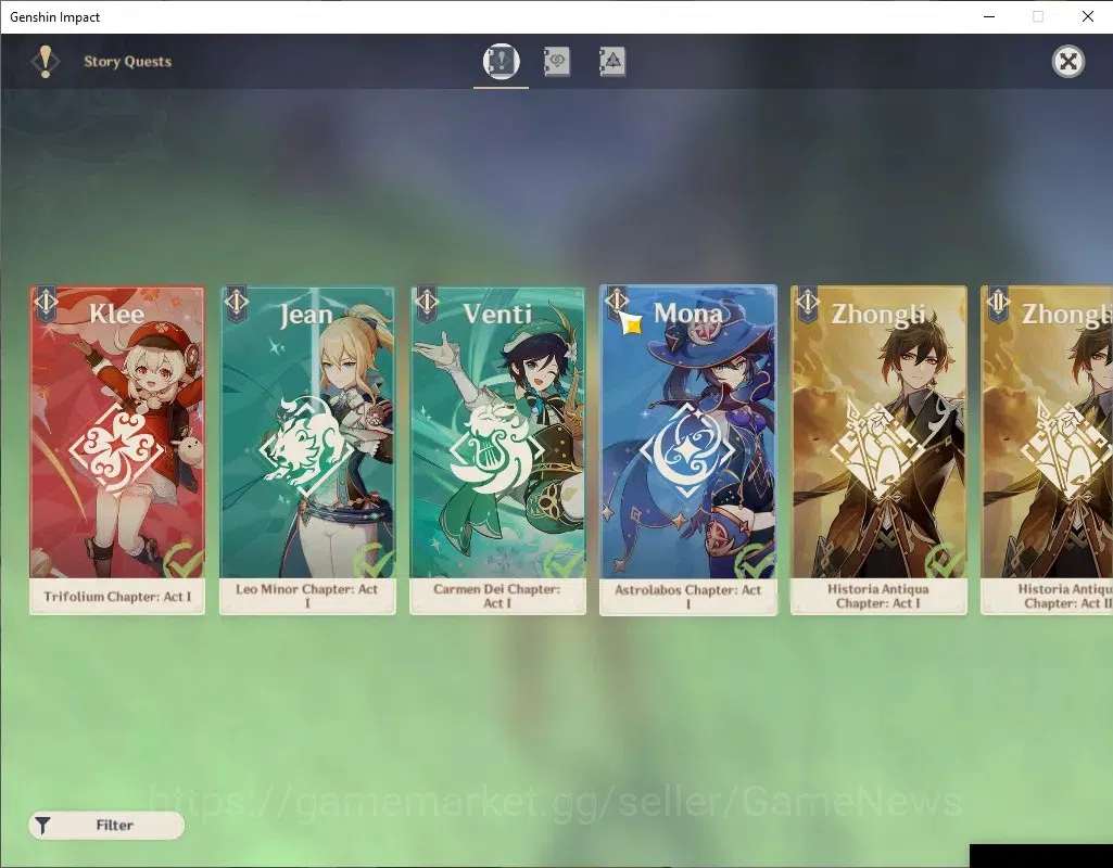 Genshin Impact Accounts ASIA|AR60|PremTeam Skirk|13 Limit+8(*5WeP)|(Neuvil image 18