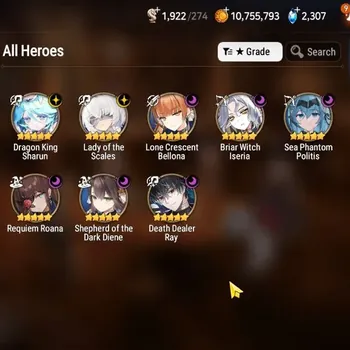 Epic Seven Accounts High-End Global UnVerif|NewEra|8 ML(LOT Scales,Shepherd,BW Iseria,etc)+HARU,UP Politis,A Ludwig,Etc|54K