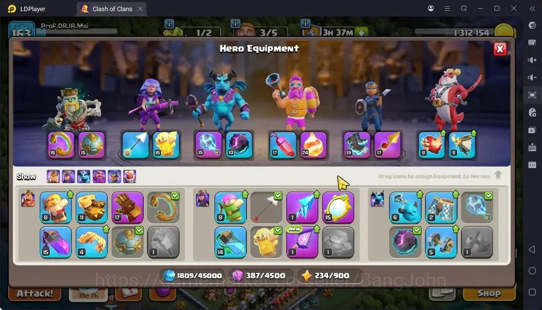 Clash of Clans Accounts High-End TH 14-BH 9|LVL163|BK67,AQ67,MP40,GW46,RC26.DD10|BM16,BC15|5 Legend skin & 3 Gold|Gem 10