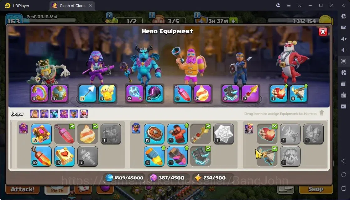 Clash of Clans Accounts High-End TH 14-BH 9|LVL163|BK67,AQ67,MP40,GW46,RC26.DD10|BM16,BC15|5 Legend skin & 3 Gold|Gem 11