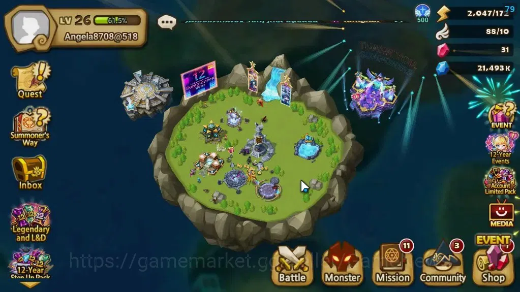 Summoners War: Sky Arena Accounts ASIA|Lv 26|Ready Gacha|99 12-YSC + 160 11-YSC + 3 image 1