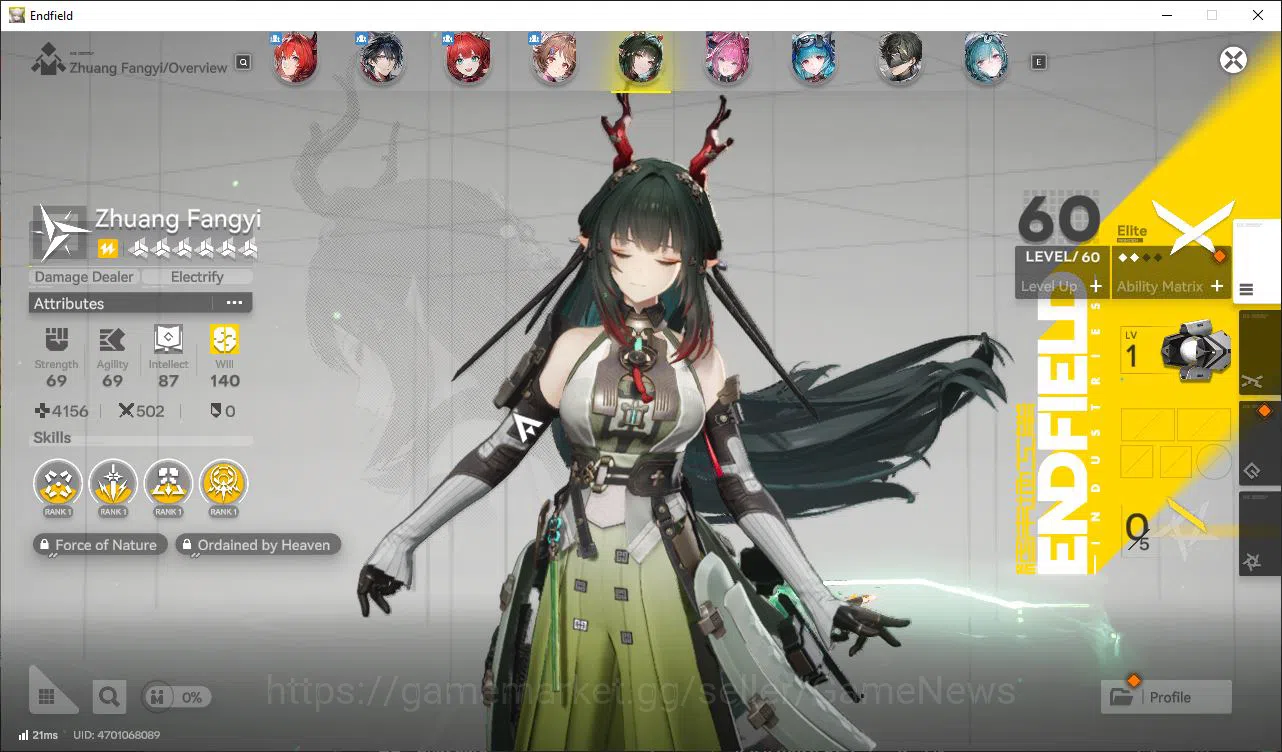 Arknights: Endfield Accounts ASIA|Lv53|5SSR(3Limit)+9(*6WP)|Laevatain+Sign,Fang image 4