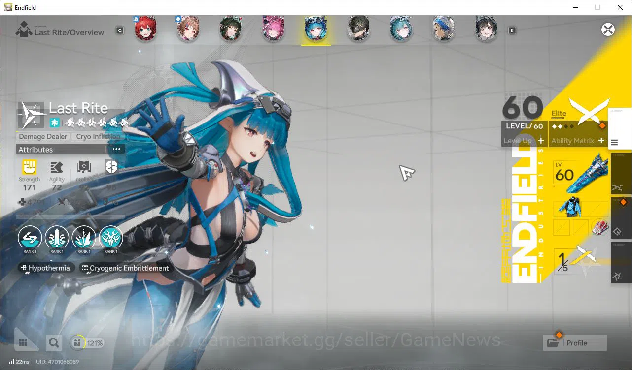 Arknights: Endfield Accounts ASIA|Lv53|5SSR(3Limit)+9(*6WP)|Laevatain+Sign,Fang image 7