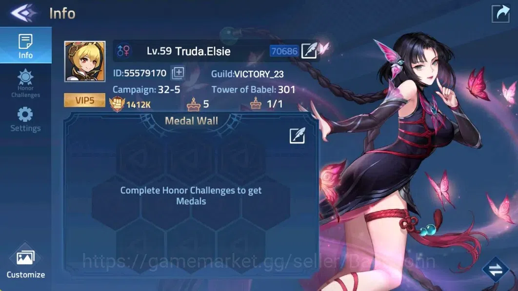 Mobile Legends: Adventure Accounts Global |Lv.59 | 1412K Power | Camp 32-5 | VIP 5 | image 1