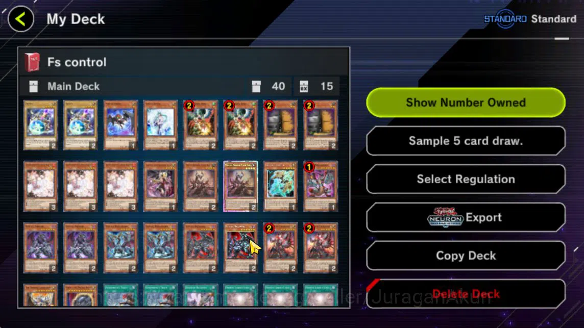 Yu-Gi-Oh! Master Duel Accounts Lv 18 | 19 Deck| FS Control, Odion, Yummy, Dracota image 4