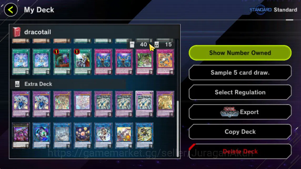 Yu-Gi-Oh! Master Duel Accounts Lv 18 | 19 Deck| FS Control, Odion, Yummy, Dracota image 9