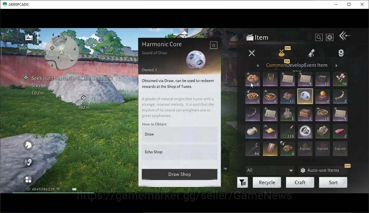 Where Winds Meet Accounts GLOBAL|Lv 5|GS 3676|1 Harmonic Core|Nameless Sword image 1