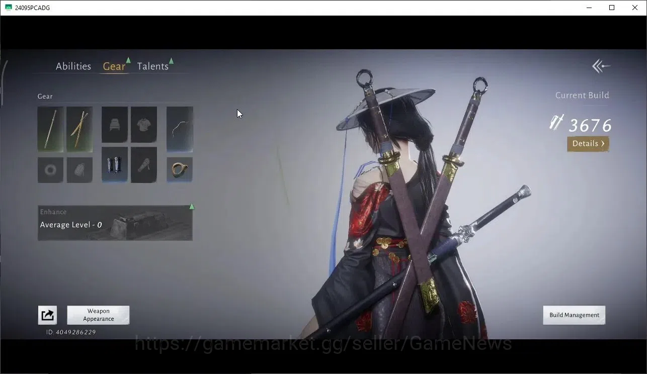 Where Winds Meet Accounts GLOBAL|Lv 5|GS 3676|1 Harmonic Core|Nameless Sword image 5