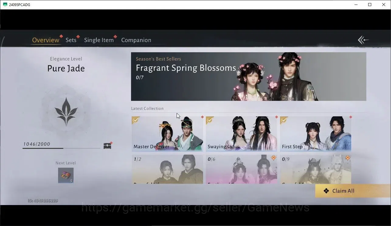 Where Winds Meet Accounts GLOBAL|Lv 5|GS 3676|1 Harmonic Core|Nameless Sword image 9