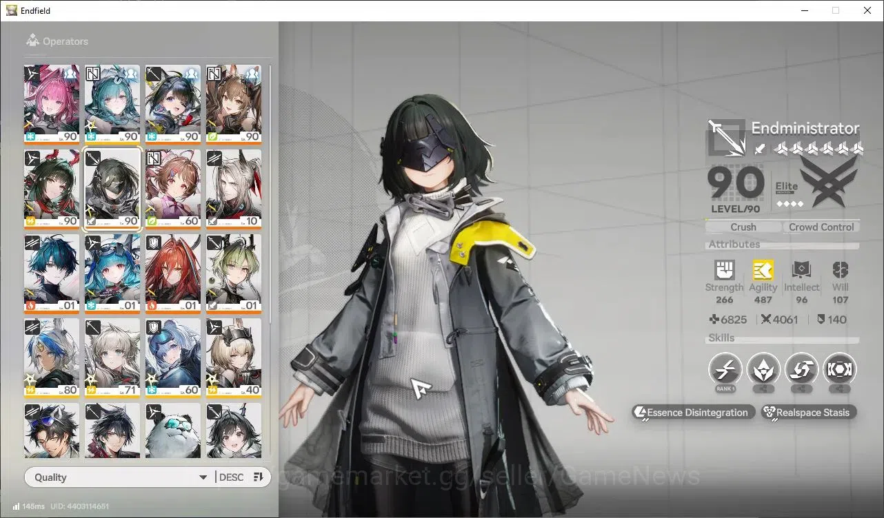 Arknights: Endfield Accounts ASIA|44K Oroberyl + 107 Origeometry|Lv 60|10 SSR ( image 1